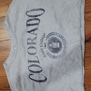 Garage Colorado crop tee